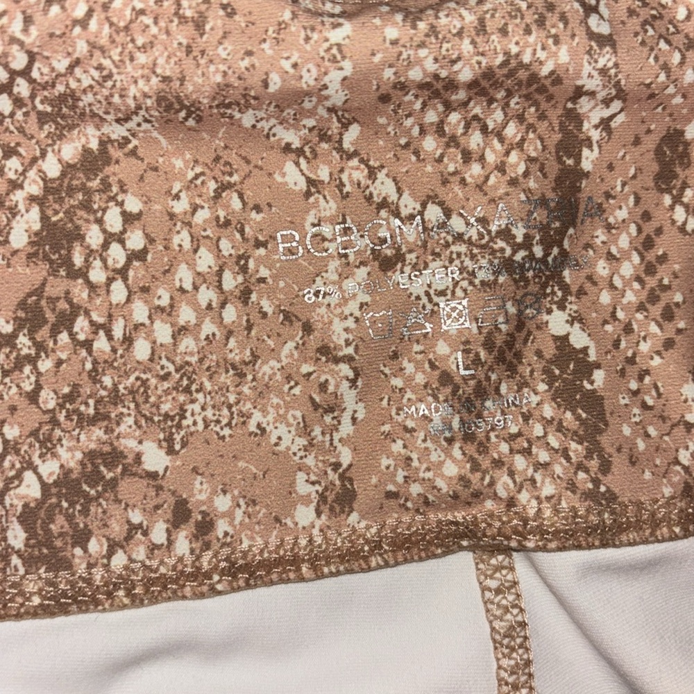 BCBG legging pants large snakeskin print womens size large - Picture 4 of 6